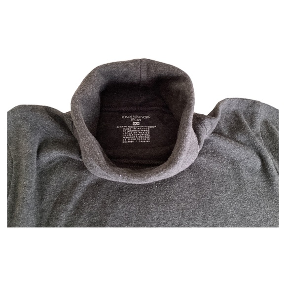 Jones New York Sport Womens Turtleneck Long Sleeves Pullover Charcoal Size Small - Picture 10 of 14